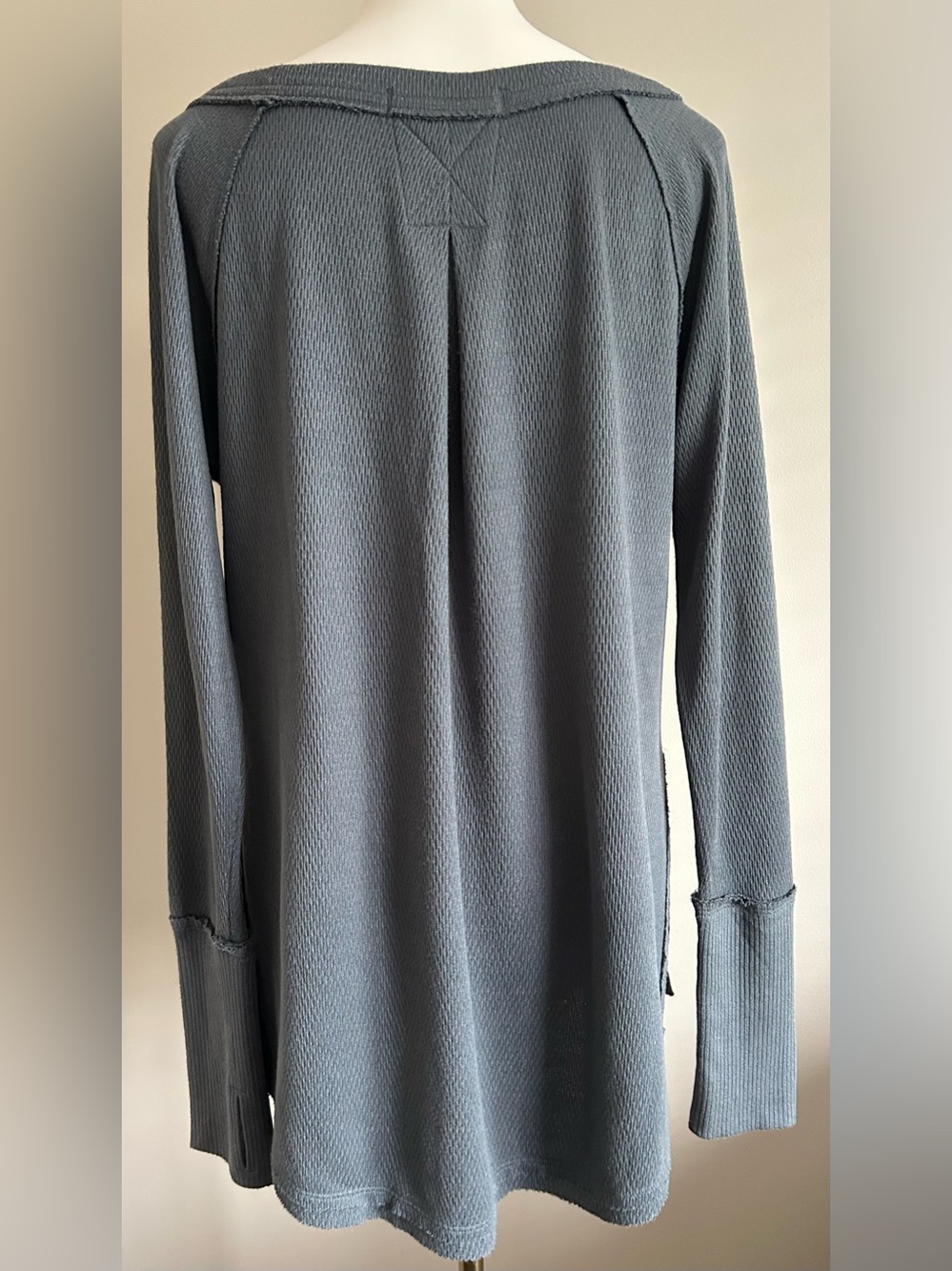 We The Free by Free People “Snowy” Thermal Tunic in Dark Grey - Picture 4 of 11